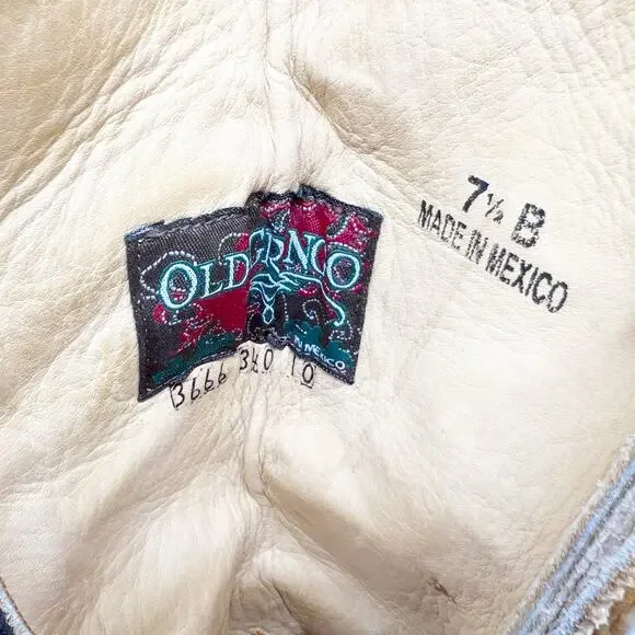 Old Gringo Suede Distressed Western Cowboy Boots Tan Size 7.5 B - Picture 11 of 15